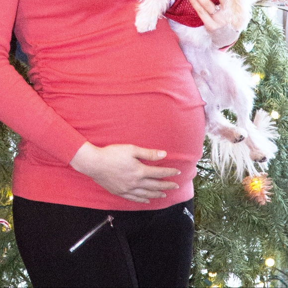 H&M black maternity pants with zippers - mama - Picture 2 of 6